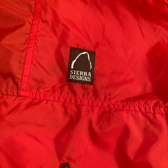 Sierra Design Red Nylon Windbreaker Jacket - Picture 2 of 8